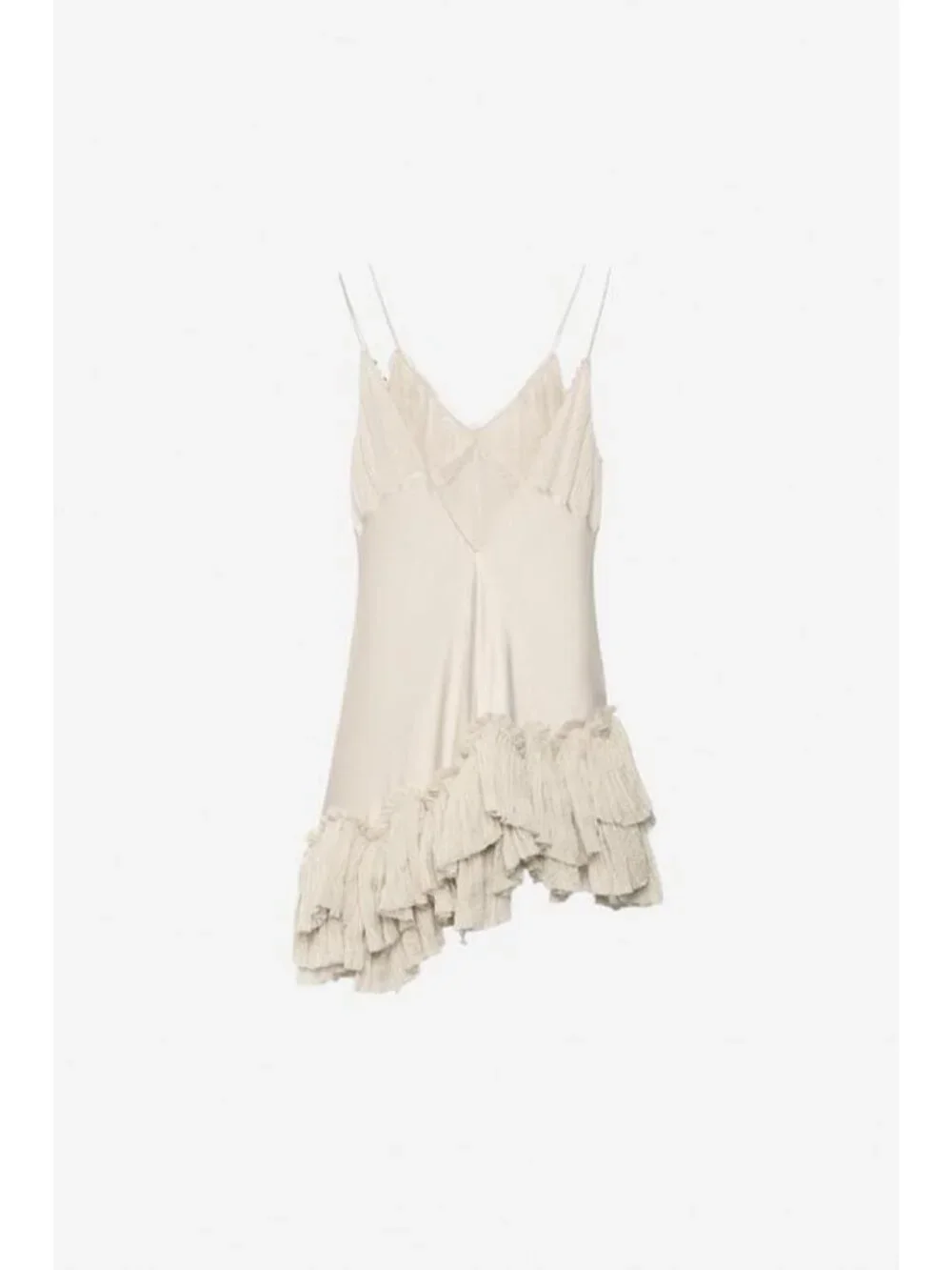 ZARA ASYMMETRIC RUFFLED DRESS - THE ITEM - Picture 7 of 9